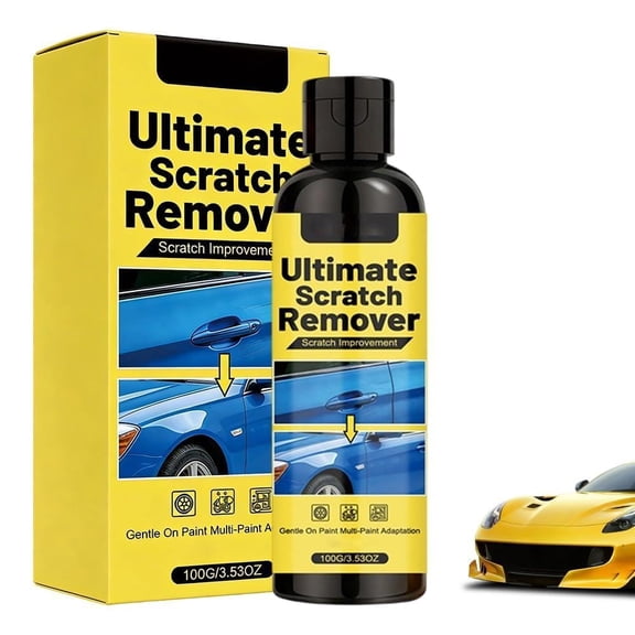 Car Scratch Remover Kit with Sponge, 2026 Upgrade Car Scratchs Remover for Deep Scratches in 60 Seconds, Quick Fix Removal Paste for Repair Scratche and Restore Shine (1)