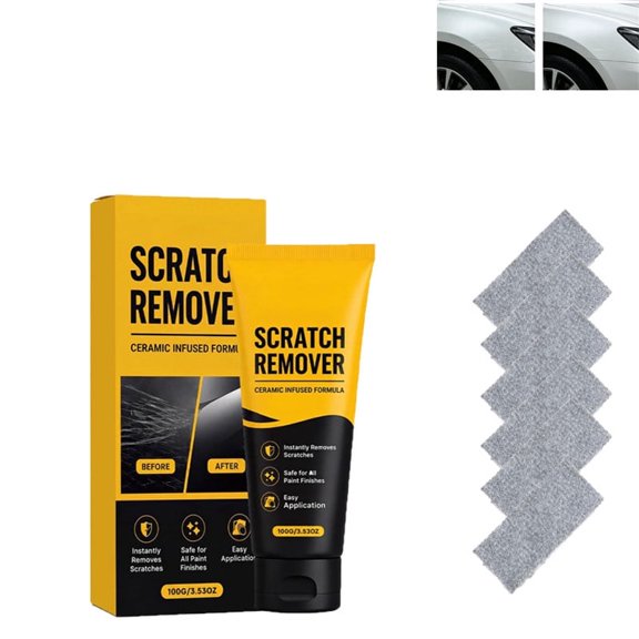 Car Scratch Remover Nano Sparkle Cleaning Cloth,Car Scratch Remover Cloth, Ca𝐫 Paint Scratchs Repair Kit for Minor Polish Scratc𝐡 & Water Spots Remove𝐫, Universal Fit for Vehicles (1)