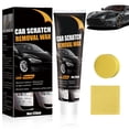 thumbnail image 1 of Car Scratch Remover Paste Kit, Auto Paint Scratch Repair Polishing Wax, Vehicle Swirl & Paint Scuff Fixer with Cloth & Sponge for All Paint Finishes (1PC), 1 of 7