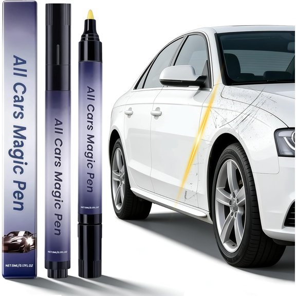 Car Scratch Remover Pen, Magic Car Scratch Removal Pen for All Car Colors, Scratch Repair Pen, Easy DIY Paint Repair Kit, Quick Fix for Wear Swirl Marks And Scuffs, 1PCS