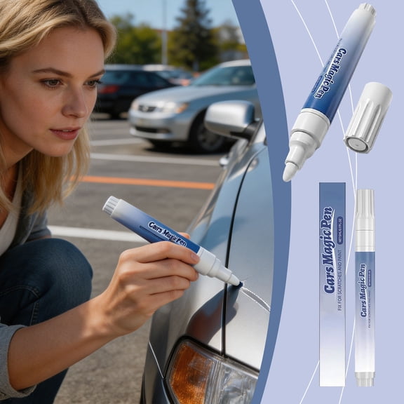 Car Scratch Remover Pen, Vehicle Paint Repair Pen, Portable Auto Scratch Repair Tool, Precision Tip Car Touch-Up Pen, Car Surface Scratch Repair Pen, 15ml Pen for Vehicle Scratches