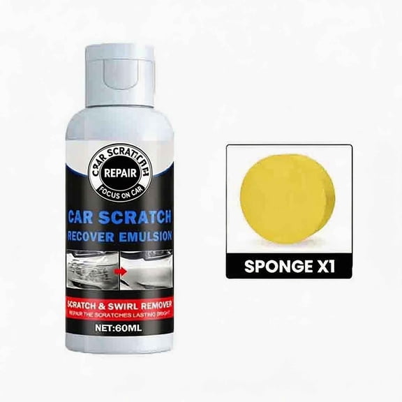 Car Scratch Remover Polish,Automotive Paint Repair Emulsion,Swirl Mark Removal Compound,High Gloss Polishing Wax,Vehicle Surface Restoration Solution For Scratch Repair And Paint Protection