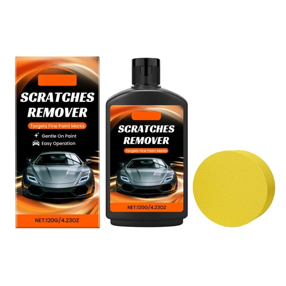 Car Scratch Remover Polish - Exterior Metal Scratch Repair, Vehicle Surfaces Restoration Compound | Long Lasting Quick Polishing Compound | Car Polish Supplies for Damage Chip Dent Crack