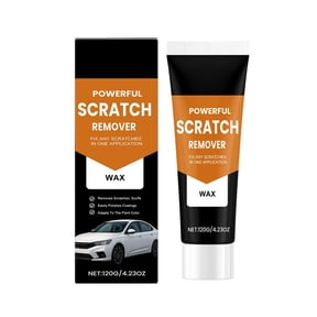 Car Scratch Remover and Polish Wax - 120g Powerful Paint Restorer Kit for Scratches Scuffs and Swirls - Nano Tech Repair Cream for Any Color Vehicle 1-Step Solution