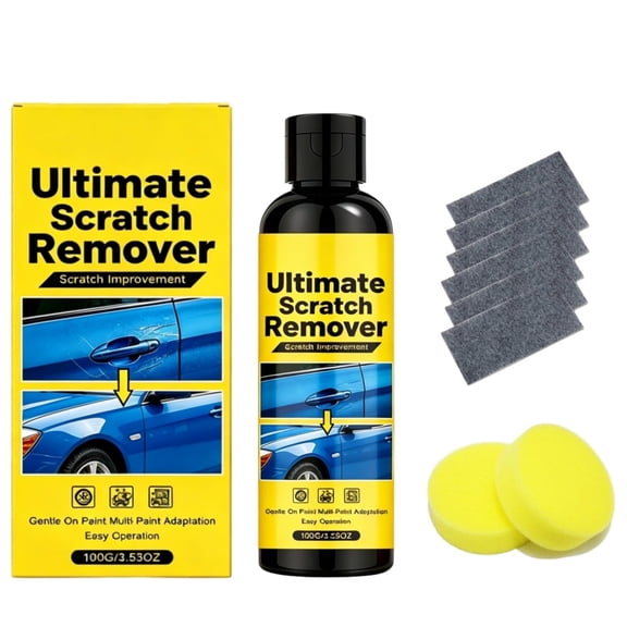 Car Scratch Remover, Quick Fix Removal Paste for Deep Scratches, All Paint Colors Polishing Kit, 100g/3.53oz