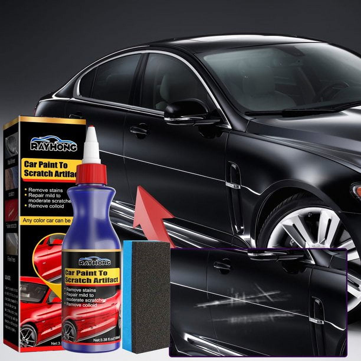 3PCS Car Scratch Repair Kit, Upgraded Professional Car Scratch Repair  Agent, Car Paint Scratch Repair Paste, Body Compound Car Scratch Remover,  Car