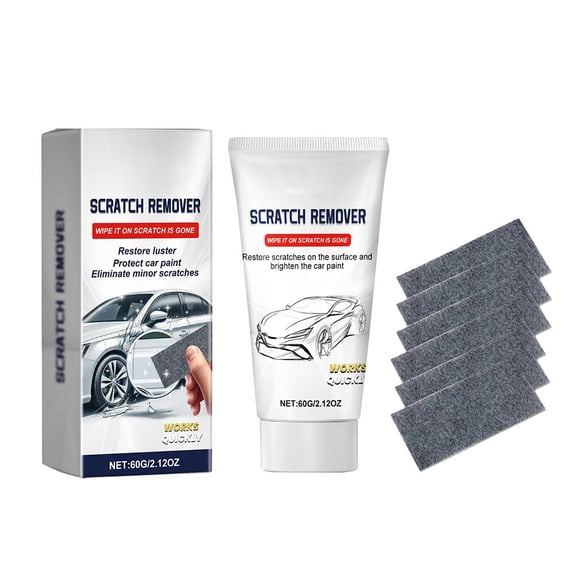 Car Scratch Remover Repair Paste for All Vehicle Colors, Water Spot Remover & Paint Scratch Fix Cloth, Restores Gloss Finish
