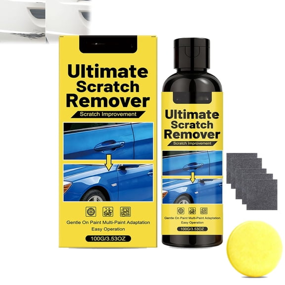 Car Scratch Remover Set with Nano Sparkle Cloth, Car Scratch Remover Kit,100g/3.53oz Quick Fix Removal Paste for Scratches (1pc)