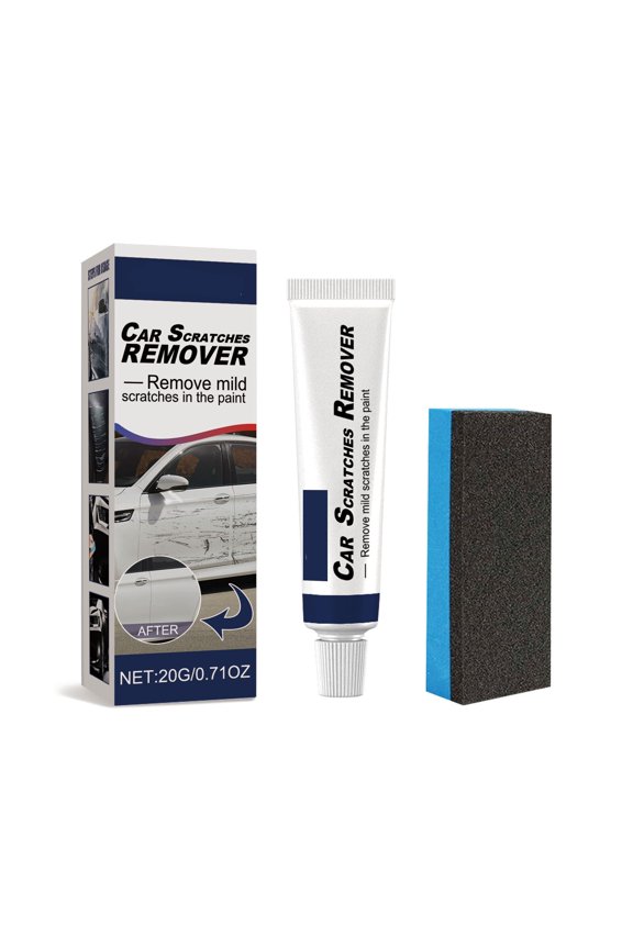 Car Scratch Remover Set with Sponge for Vehicles Car Scratch Repair Paste, Paint Polishing Repair Kit for All Vehicle Colors (20G)