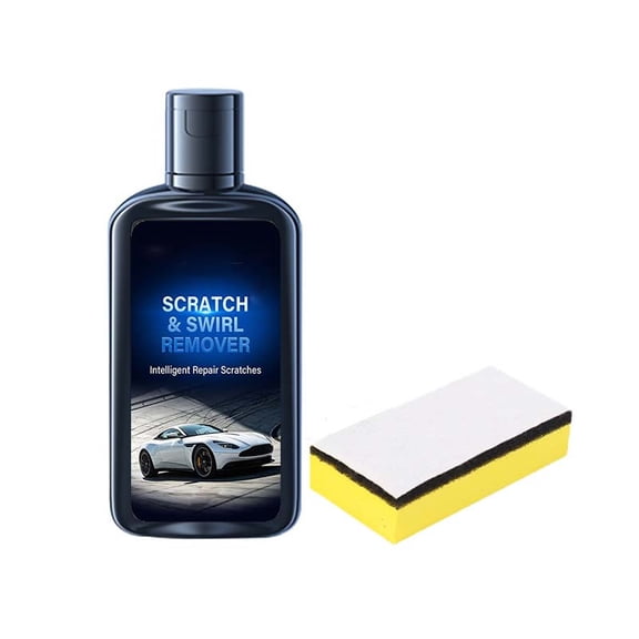 Car Scratch Remover & Swirl Mark Repair Kit – Effective DIY Car Paint Scratch Eliminator for Light Scratches, Oxidation, and Wear Marks with Soft Towel for Easy Polishing