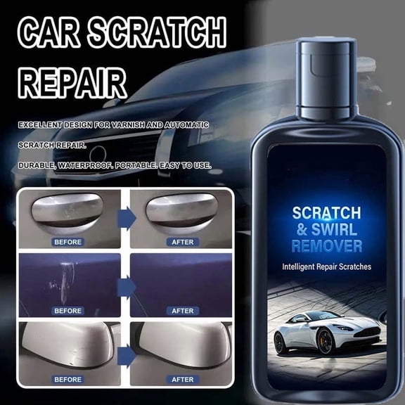 Car Scratch Remover Swirl Repair Polish For Paint Scratch Abrasion And Surface Repair, Restores Gloss And Reduces Marks, For Car Paint Repair Auto Detailing