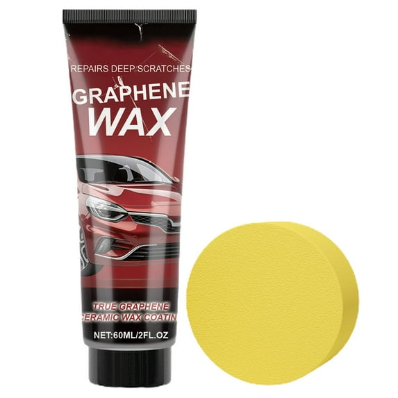 Car Scratch Remover Wax, Deep Paint Swirl & Oxidation Restorer, Easy-Apply Protective Finish for All Colors, 3.5 Oz Tube, 1 Set of Repair Agents