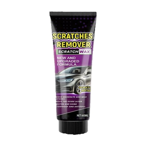 Car Scratch Remover Wax Paste, Paint Polishing Compound, Light To Moderate Scratch Repair, Swirl Mark Oxidation Cleaner, Gloss Restoration Protective Finish, Automotive Care, 60ml