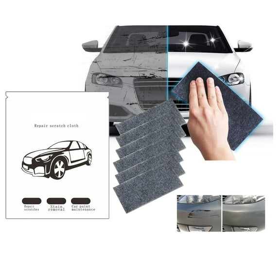 Car Scratch Remover Wax Polish Cloth Quick Fix Paint Scratch Repair Kit Pro Touch-up Compound Auto Paint Restorer Easy Application for Car Care