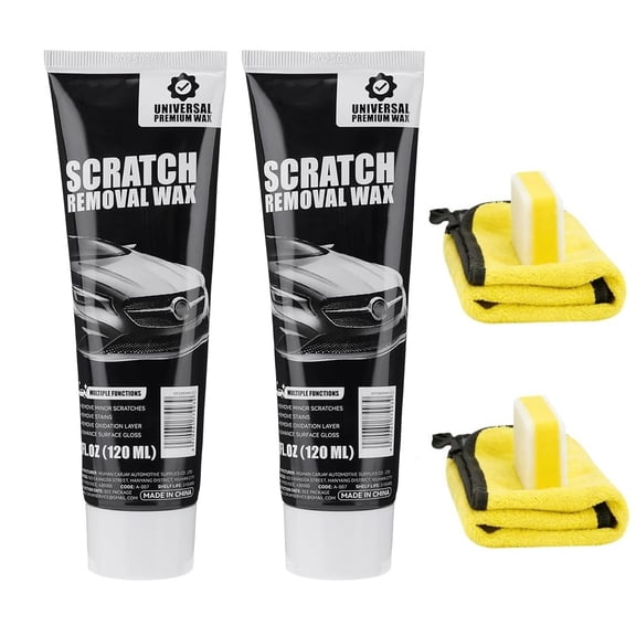 Car Scratch Remover Wax , Vehicle Paint Repair & Polish for Cars, Trucks, Motorcycles, Restores Shine & Removes Scratches, Auto Detailing Essential(RL 120ml 2 PCS)
