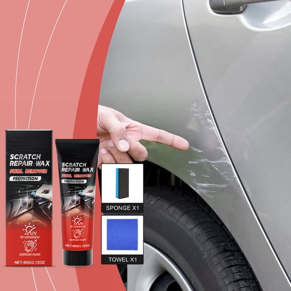 Car Scratch Repair Agent, Quick Scratch Removal, Protective Coating, Easy Application, for Auto Paint Surface Refurbishing and Daily Car Body Care