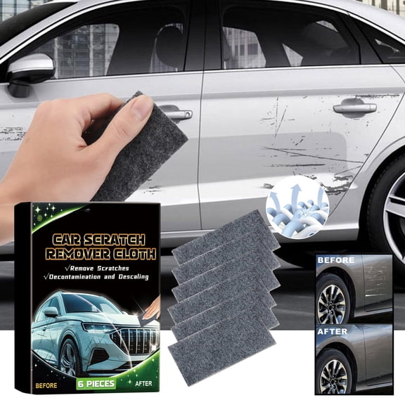 Car Scratch Repair Cloth, Automotive Paint Scratch Remover, Scratch Refurbishment Maintenance Cloth for Vehicle Surface, Motorcycle, Furniture, Glass Scratches Restoration and Polishing Kit