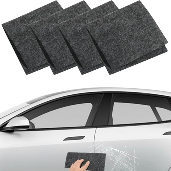 Car Scratch Repair Cloth,Microfiber Scratch Removal Polishing Cloth Effortless Light Scratch Scuff Eraser No Wax No Tools Needed,Safe on Clear Coat and Paint Finishes for Cars Trucks SUVs-5pc