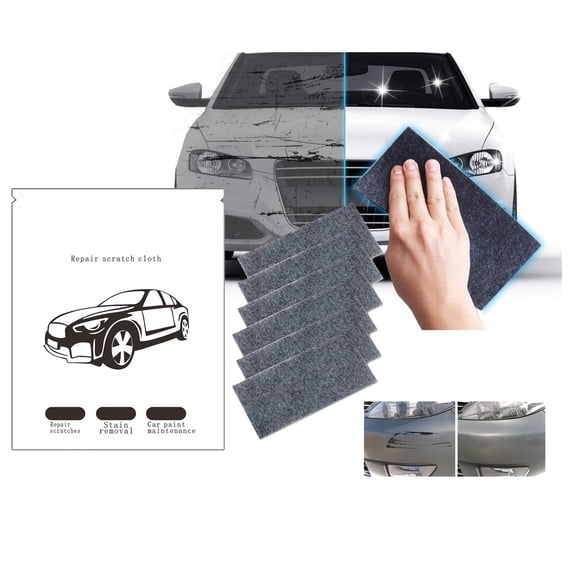 Car Scratch Repair Cloth Nano Polishing Cloth Paint Scratch Remover Reusable, Automotive Surface Repair Cloth Scratch Removal Polishing Restore Shine Paint Care Detailing Accessories Kit