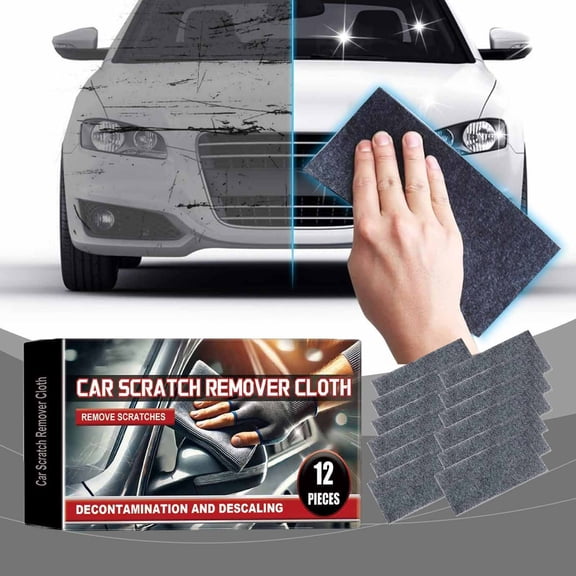 Car Scratch Repair Cloth & Polish Pad, Instant Scratch Remover for Light Scratches and Scuffs, Easy to Use, Restores Paint Finish, Includes Protective Layer