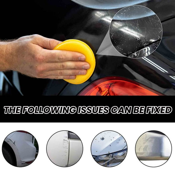 Car Scratch Repair Cream, Plastic Cleaner & Polisher for Vinyl Rubber Leather, Multi-Purpose Dashboard Steering Wheel Restorer, Safe Non-Toxic Long-Lasting Scratch Remover, Auto Detailing Kit