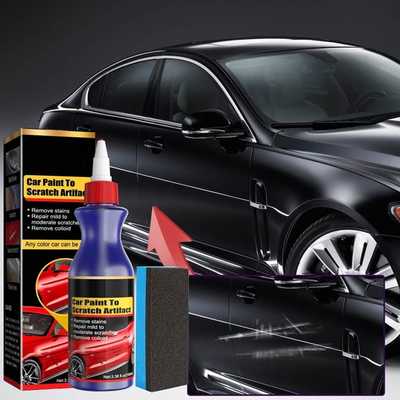 Car Scratch Repair Kit, Paint Polishing Compound, Restores Gloss Removes Scratches Swirls for Vehicle Auto Body Detailing, 3.38 fl oz