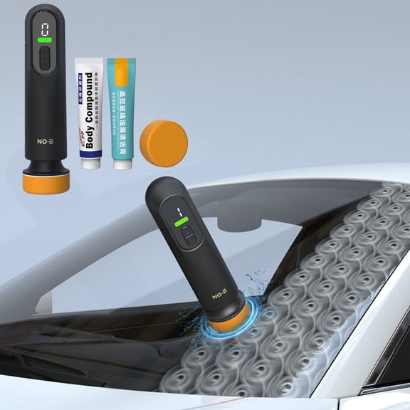 Car Scratch Repair Kit, Wireless Polisher 40W for Paint Scratch Removal Glass Oil Film Cleaner, VVQ Dual Purpose Car Home Repair Tool with 2000mAh Battery for Minor Scratches Window Oil Film