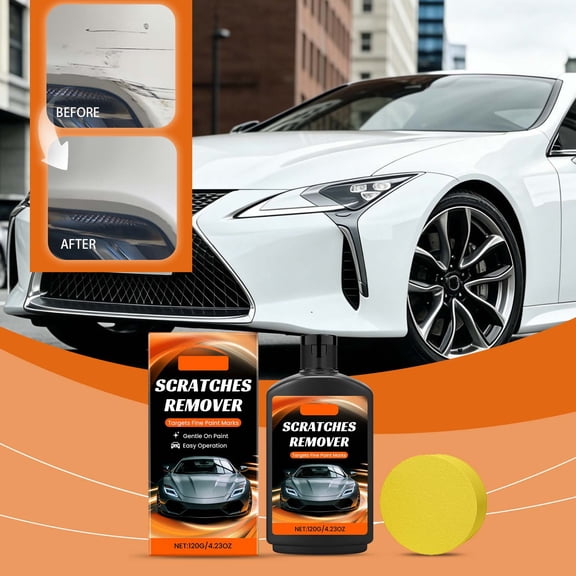 Car Scratch Repair Paste 120g Heavy Duty Paint Correction Compound Scratch Remover Polishing Cream for Cars Motorcycles Boats DIY Body Repair High Gloss Permanent Finish