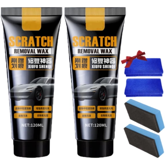 Car-Scratch-Repair-Paste, Car Scratch Repair Paste Deep Scratches, Car Scratch Removal Wax, Car Polish Wax Scratch Remover for Vehicles,Car Paint Scratch Repair Paste for Light Scratches (2pcs)