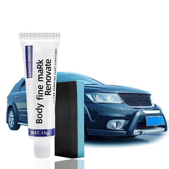 Car Scratch Repair Paste Kit - Effortlessly Remove Minor Scratches, Swirl Marks & Paint Blemishes with Included Sponge - Safe for All Car Paints - Perfect for DIY Repairs & Budget-Savvy Car Owners