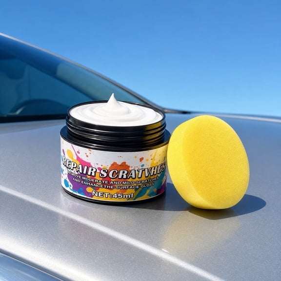 Car Scratch Repair Paste, Paint Scratch Remover And Polishing Compound, Swirl Mark Removal Gloss Restoration Paint Corrector for Cars Motorcycles Boats Ceramic Glass Surfaces