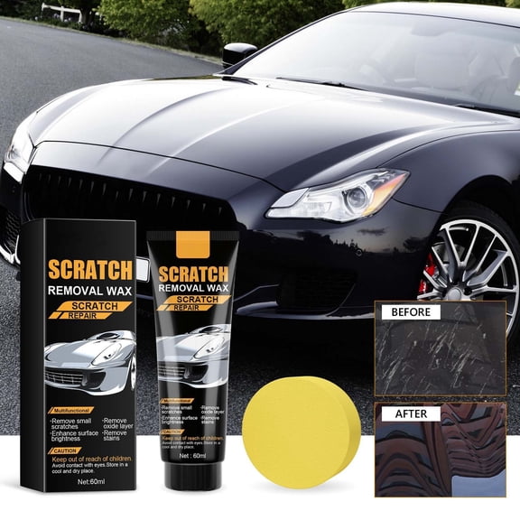 Car Scratch Repair Paste, Paint Surface Scratch Remover Polish That Blends Fine Marks and Light Scuffs on Body Panels During Weekend Home Washes(60ml)