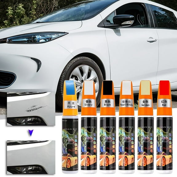 Car Scratch Repair Pen 2-in-1 Touch Up Paint 12ml Auto Scratch Remover Pen for Vehicle Paint Chip Scratch Fix Kit with Applicator Brush