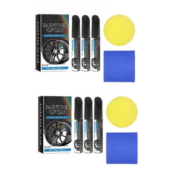 Car Scratch Repair Pen for Wheel Scratches, Touch Up Paint for Cars, Automotive Paint Pen for Minor Scuff & Dent Restoration 2Pc
