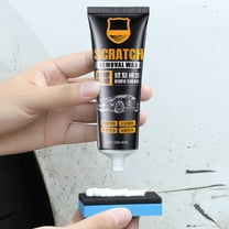 Car Scratch Repair Polish Wax 4.2oz with Application Sponge for Paint Restoration and Oxidation Removal Vehicle Maintenance(Black)