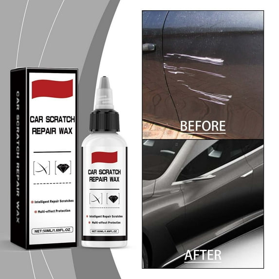 Car Scratch Wax 50ml - Auto Scratch Remover Polish for All Colors - Restoration Coating for Light to Moderate Scratches, Tree Branch Marks, Fingernail Lines & Flying