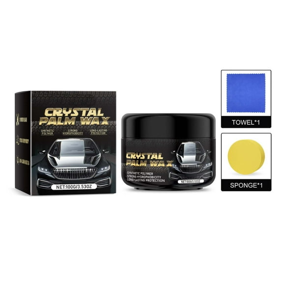 Car Scratch Repair Wax 60G With Sponge Cloth For Paint Polishing Scratch Removal Car Body Care For Clear Coat Finish Restoration
