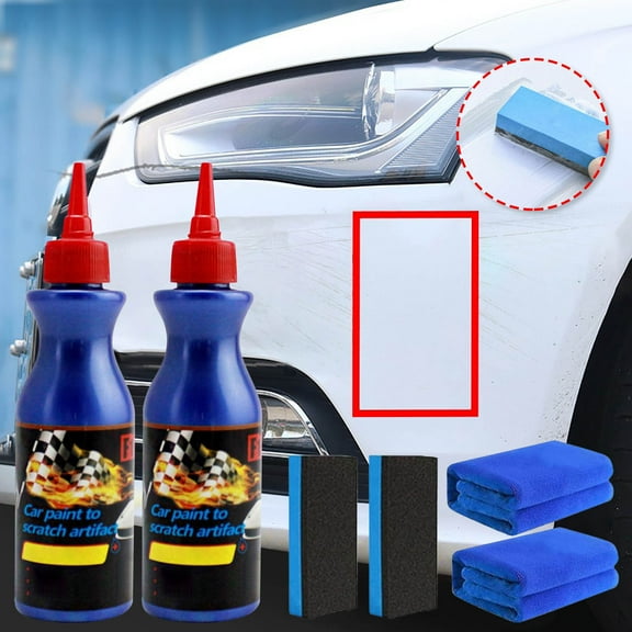Car Scratch Repair Wax, Ultimate Paint Restorer for Deep Scratches Swirls, Natural Safe Polishing Compound Kit, Exterior Auto Paint Repair for Daily Car Care