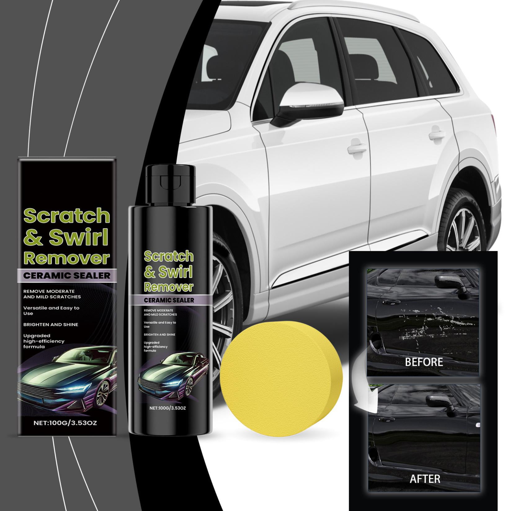 Car Scratch & Swirl Remover Hybrid Rubbing Compound & Polish Buffing ...