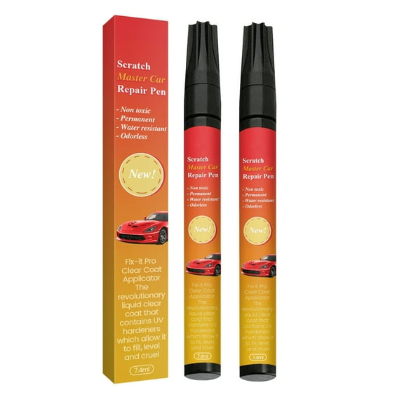 Car Scratch Touch Up Pen Paint Marker,Quick Dry Fine Scratch Concealer Tool,Color Matching Precision Tip,Clear Coat Scratch Fix,Vehicle Exterior Cosmetic Maintenance Pen 7.4ml