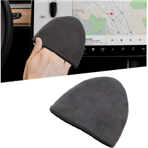 Car Screen Cleaner, 4.723.93" Triangle Microfiber Auto Cleaning Pad, Foldable Touch Cleaner Cloth for Vehicle Dashboard LCD Display, Interior Accessories