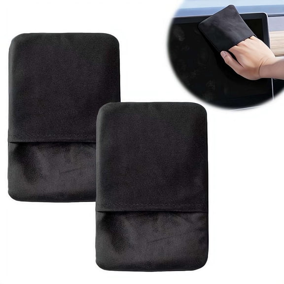 Car Screen Cleaner,Microfiber Cloth Non-Scratch Auto Touchscreen Cleaning Wipes,Foldable Touch Screen Cleaner Cloth, Universal Car Cleaning Tool for Vehicle Dashboard LCD Display