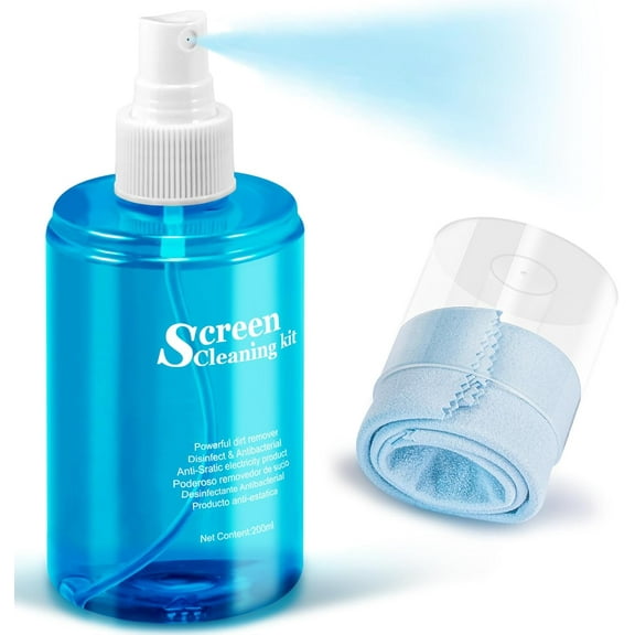 Car Screen Cleaner Spray TV Computer Laptop Touchscreen Mist Cleaning Kit Wipe for CD Disc DVD VCD Electronic Cell Phone iPad iPhone MacBook Pro Tablet Monitor LCD LED Flat Screens
