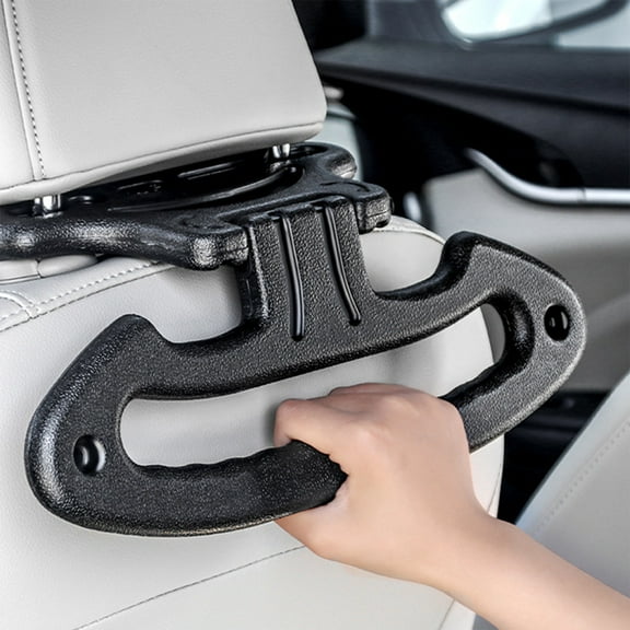 Car Seat Back Clothes Rack, Multifunctional Security Hanger with Hanging Hook