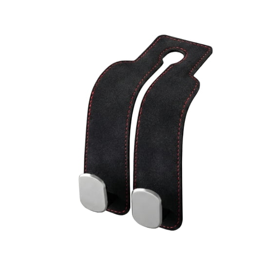 Car Seat Back Hooks Universal Vehicle Headrest Hanger Storage Organizer for Handbags Purses Grocery Bags and Umbrellas Pack of 1 Hook Black