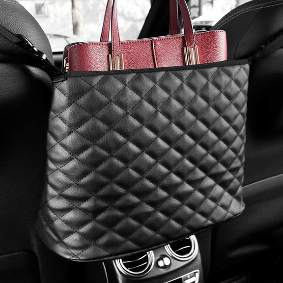 Car Seat Back Net Pocket, Mesh Storage Organizer for Phone Tablet Auto Accessories