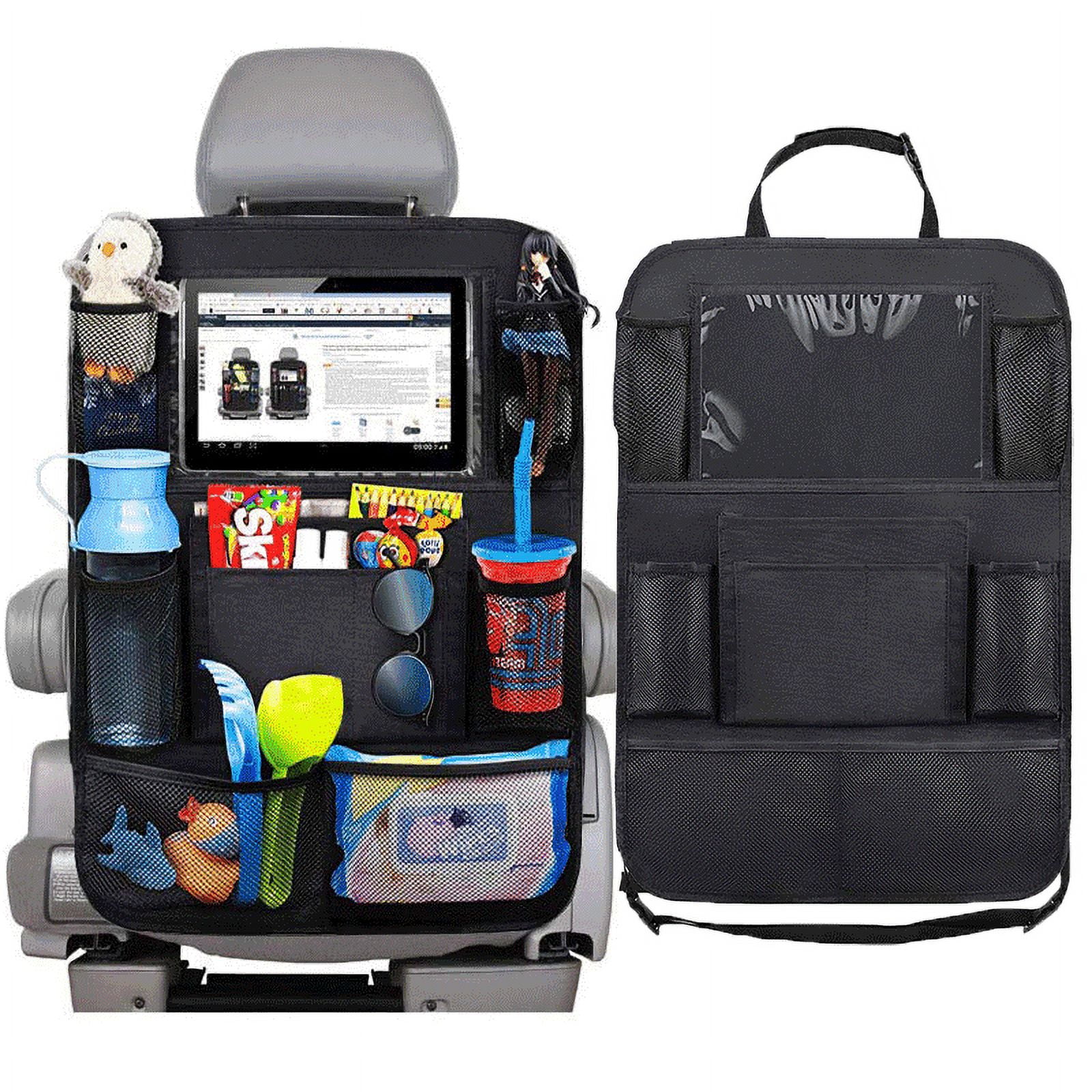 1pc Pu Leather Car Seat Organizer Hanging Bag With Phone Holder, Car Air  Vent Storage Box