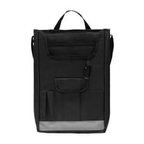 Car Seat Back Organizer with Laptop Storage - Large Capacity Front Seat Organizer with Adjustable Straps, Universal Fit for SUV, Truck & Sedan