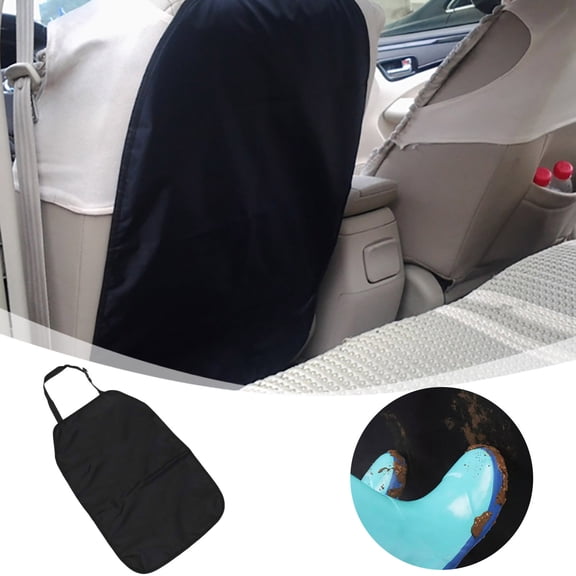 Car Seat Back Protector for Kids Rear Seat Kick Mat for Mud and Dirt Waterproof Fabric Cover for Vehicle Interior 26 x 17.3 Inch Easy to Install