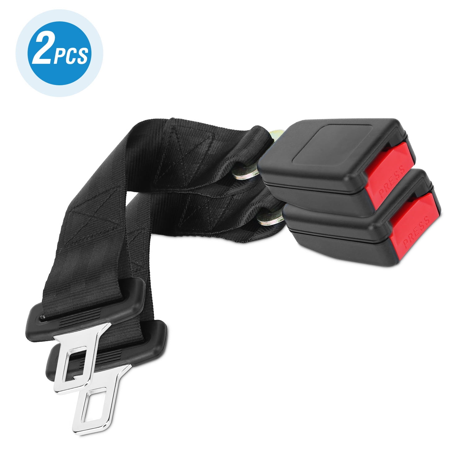 Car Seat Belt Buckle iMountek 2Pcs 14 Car Belt Extender Lengthening Fit  for Car Trunck SUV 